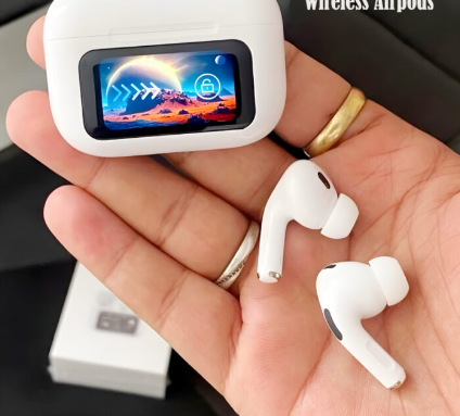 A9 Pro High Quality Sound, ENC Noise Reduction Wireless AirPods With Smart Touch Screen Control