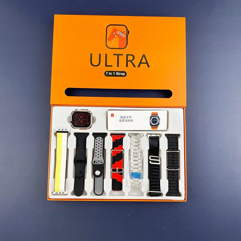 7 Straps High Quality Watch 8 Ultra