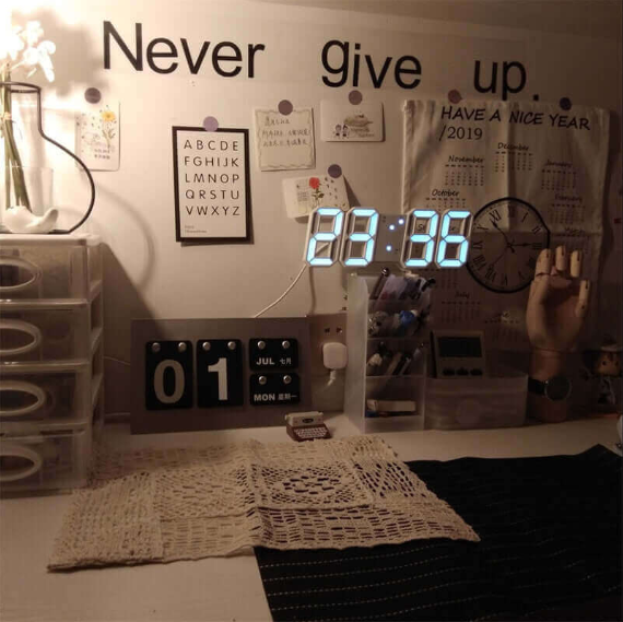 Multi-Functional Modern Design 3D LED Digital Clock