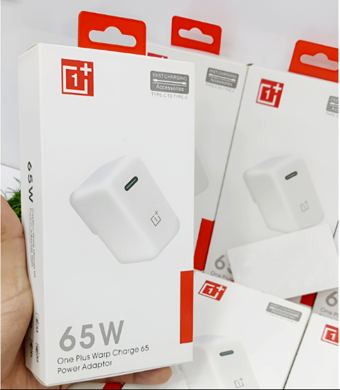 OnePlus 65W Warp Charge Power Adapter with Type-C to Type-C Fast Charging Cable