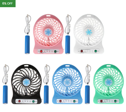 Portable Mini Multi-Functional USB Rechargeable Fan