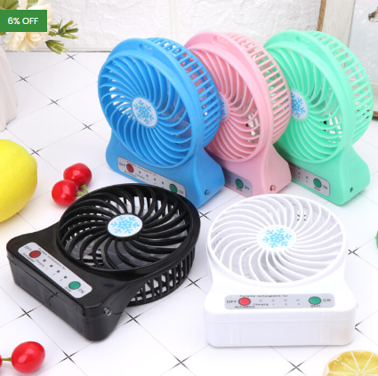 Portable Mini Multi-Functional USB Rechargeable Fan