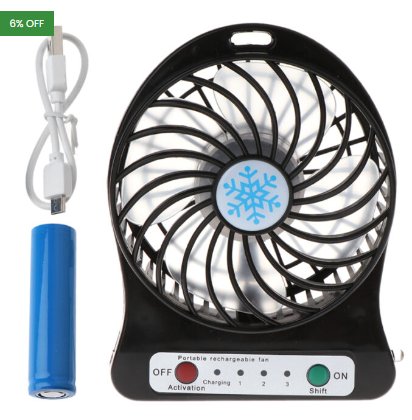 Portable Mini Multi-Functional USB Rechargeable Fan