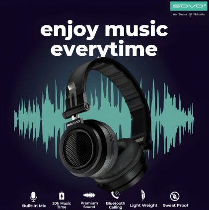 SOVO Boom-X Hi-Res Premium Sound Stereo Wireless Headphones